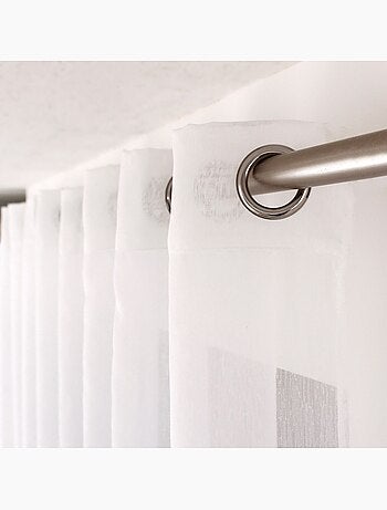 Voilage en tissu sablé effet satiné très grande largeur SABLÉ