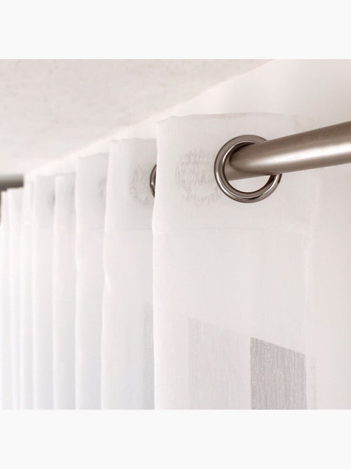 Voilage en tissu sablé effet satiné très grande largeur SABLÉ - Kiabi Voilage en tissu sablé effet satiné très grande largeur SABLÉ - Kiabi