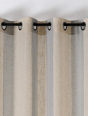 Voilage en voile rayé