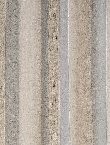Voilage en voile rayé