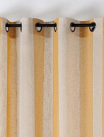 Voilage en voile rayé