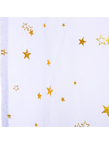 Voilage enfant à étoiles métallisées ÉTOILE D'OR