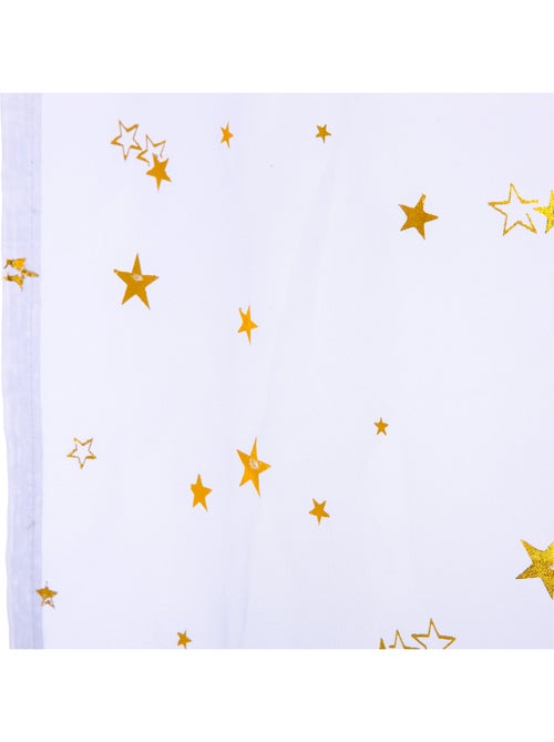 Voilage enfant à étoiles métallisées ÉTOILE D'OR - Kiabi