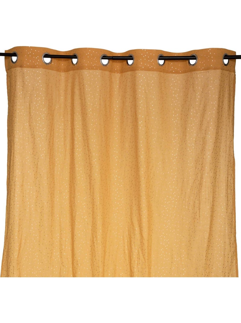 Voilage enfant à motifs dorés BERLINGOT Ocre - Kiabi