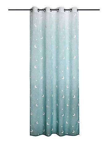 Voilage enfant brodé étoiles et lunes