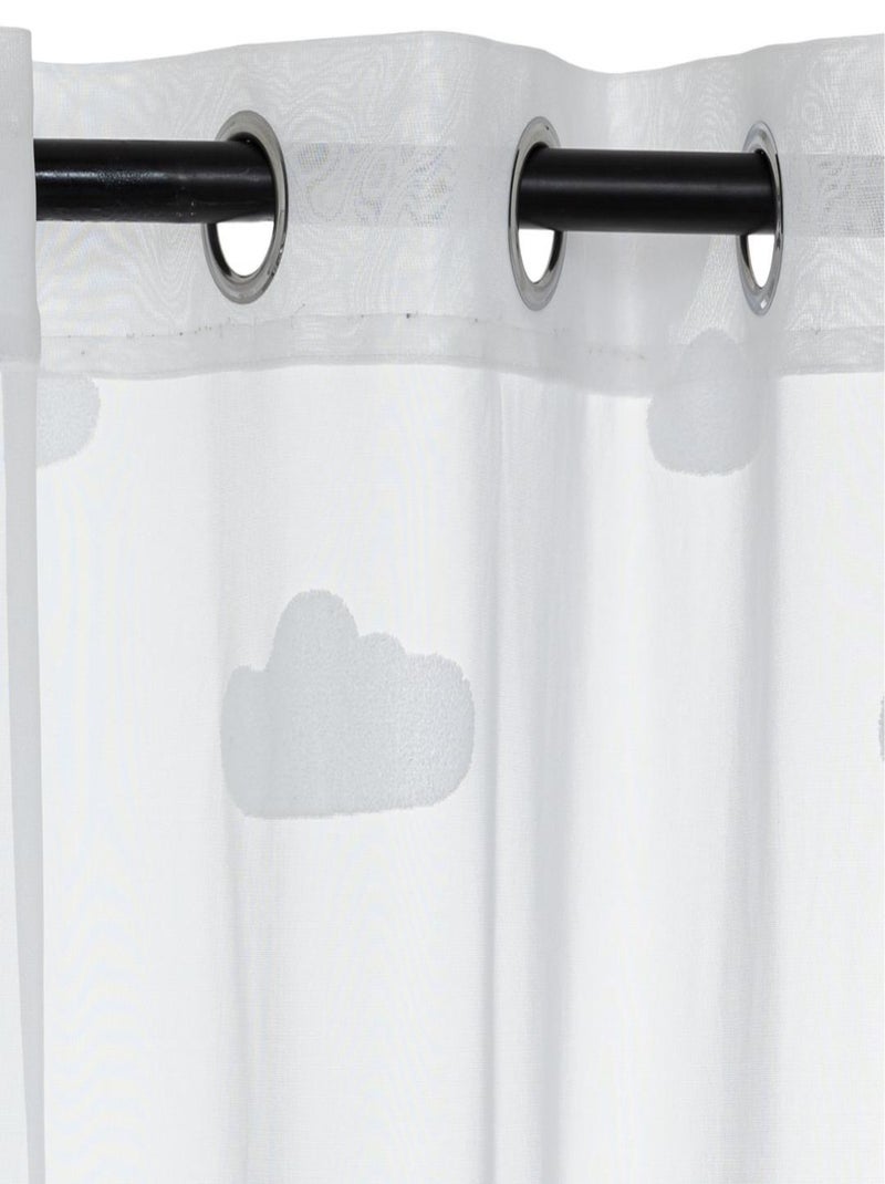 Voilage enfant "nuage" Blanc - Kiabi
