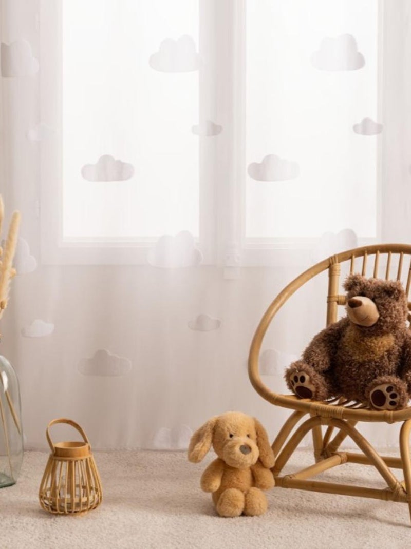 Voilage enfant "nuage" Blanc - Kiabi