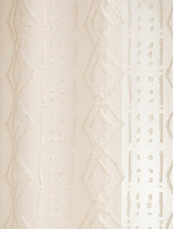 Voilage épuré à jacquard