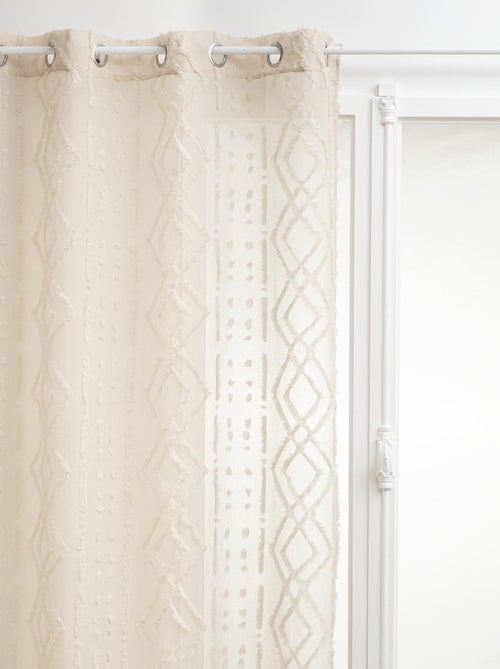 Voilage épuré à jacquard - Kiabi Voilage épuré à jacquard - Kiabi