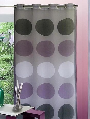 Voilage étamine avec des "Gros Pois