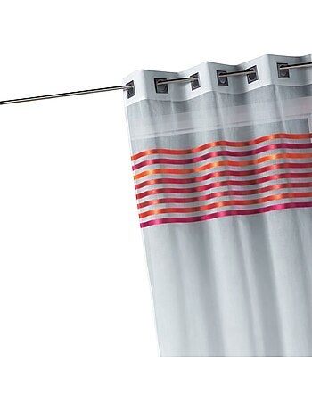 Voilage étamine parement tissé dans le haut