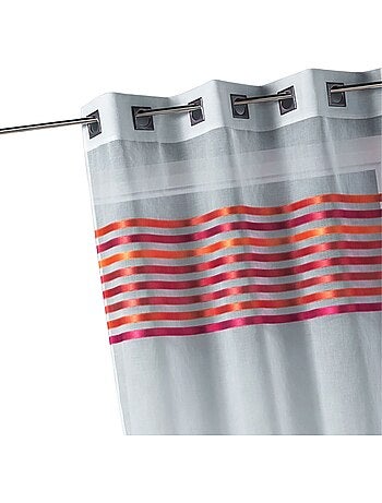 Voilage étamine parement tissé dans le haut