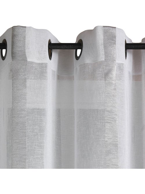 Voilage Etamine Rayures verticales - Kiabi Voilage Etamine Rayures verticales - Kiabi