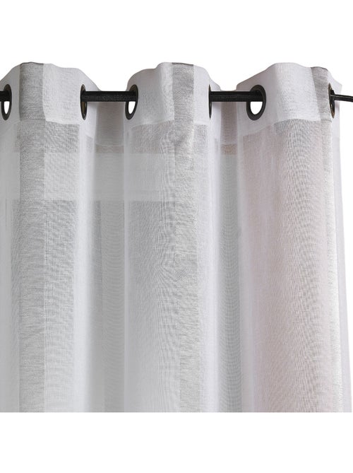 Voilage Etamine Rayures verticales - Kiabi Voilage Etamine Rayures verticales - Kiabi