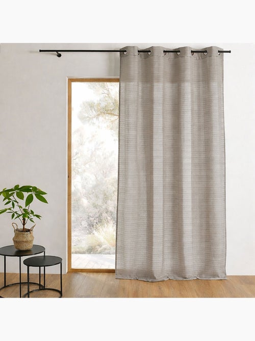 Voilage fantaisie à fines rayures - Kiabi