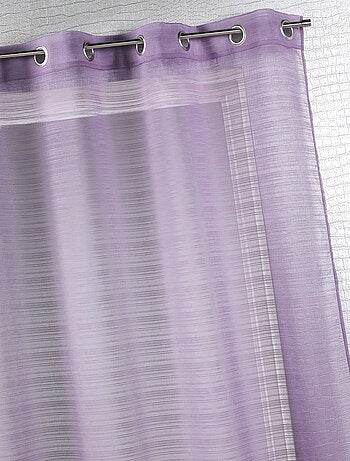 Voilage fantaisie à fines rayures