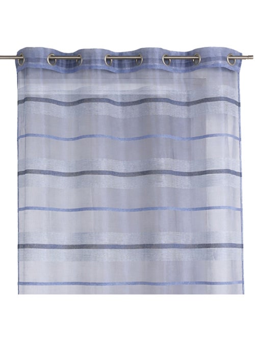 Voilage fantaisie à rayures horizontales de différentes tailles - Kiabi