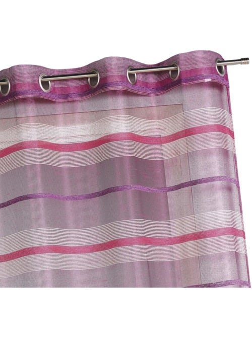 Voilage fantaisie à rayures horizontales de différentes tailles - Kiabi