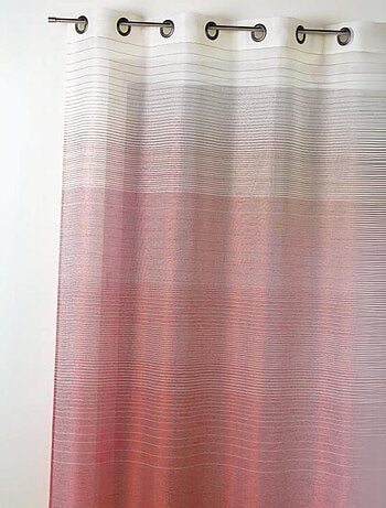 Voilage fantaisie à rayures horizontales dégradées