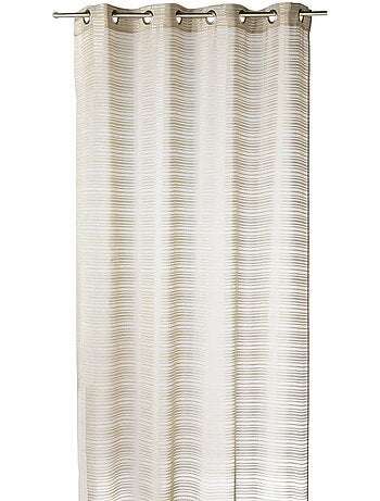 Voilage fantaisie à rayures horizontales "Joyeux