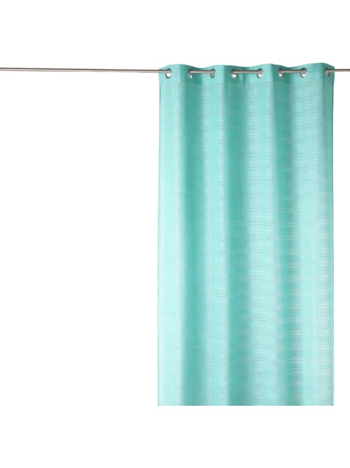 Voilage fantaisie à rayures horizontales "Joyeux" - Kiabi