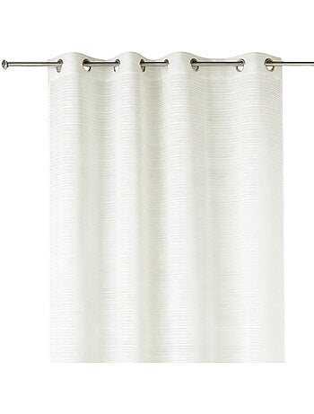 Voilage fantaisie à rayures horizontales "Joyeux