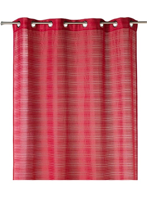 Voilage fantaisie à rayures horizontales "Joyeux" - Kiabi