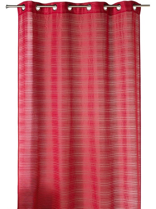 Voilage fantaisie à rayures horizontales "Joyeux" - Kiabi