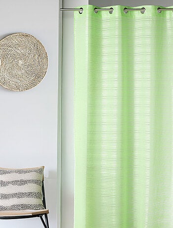 Voilage fantaisie à rayures horizontales "Joyeux