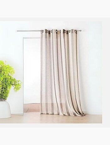 Voilage Fantaisie avec des Rayures Verticales