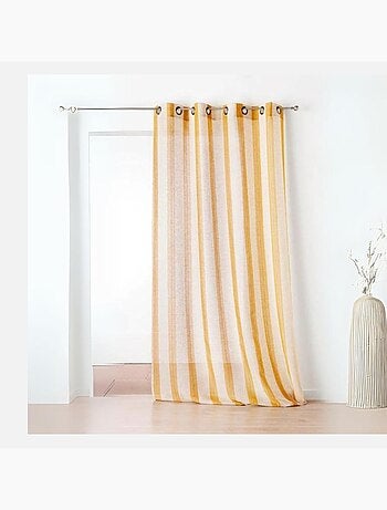 Voilage Fantaisie avec des Rayures Verticales