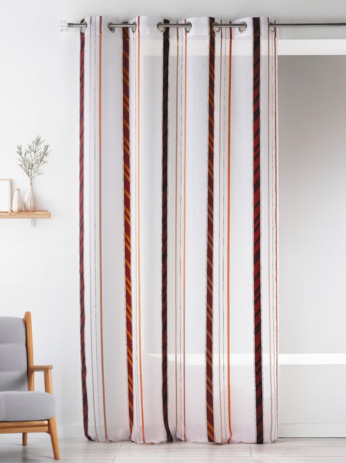 Voilage fantaisie en organza à rayures verticales - Kiabi