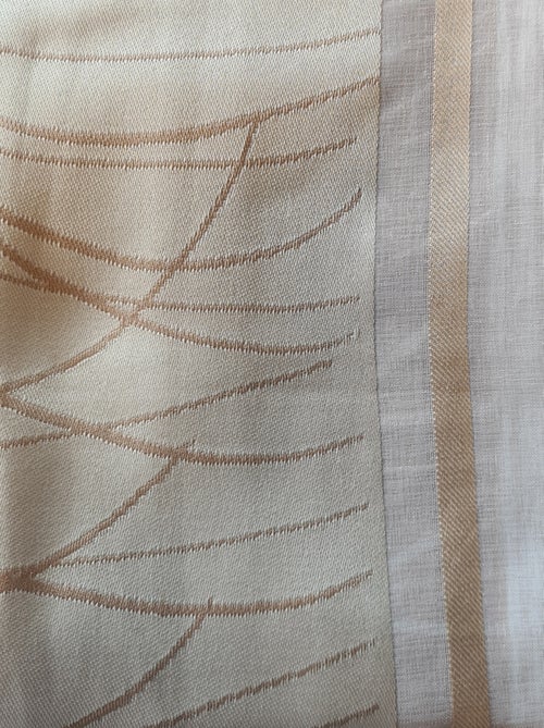 Voilage fantaisie en organza à rayures verticales design - Kiabi