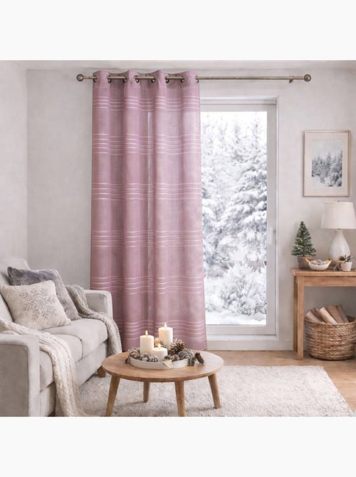 Voilage Fantaisie Rayé - Kiabi