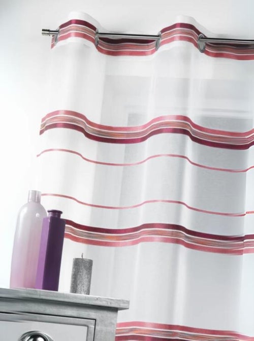 Voilage fantaisie tissé rayure horizontale - Kiabi