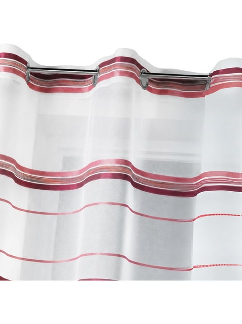 Voilage fantaisie tissé rayure horizontale - Kiabi