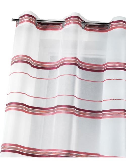 Voilage fantaisie tissé rayure horizontale - Kiabi