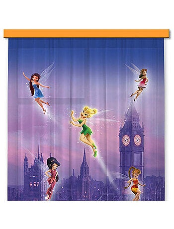 Voilage Fée Clochette à Londres Disney Fairies 140x245 cm