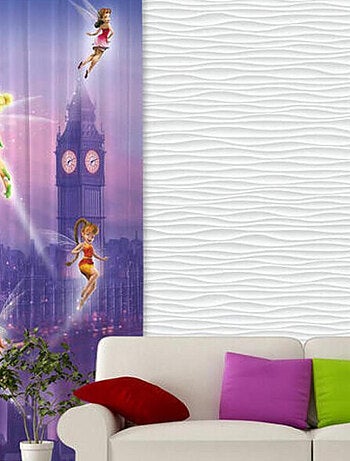 Voilage Fée Clochette à Londres Disney Fairies 140x245 cm