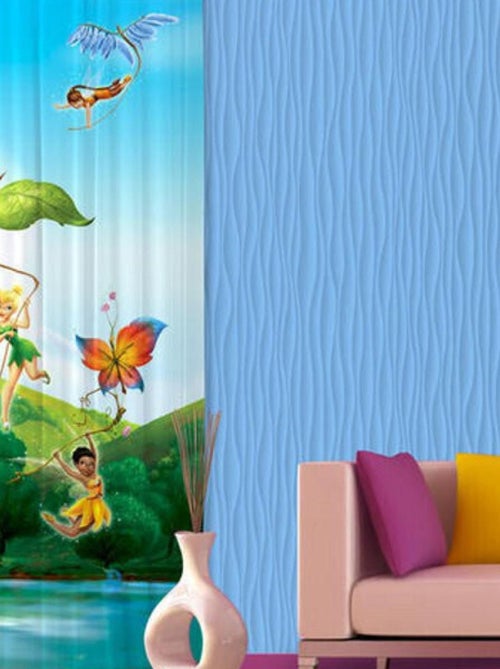 Voilage Fée Clochette Arc-en-ciel Disney Fairies 140x245 cm - Kiabi