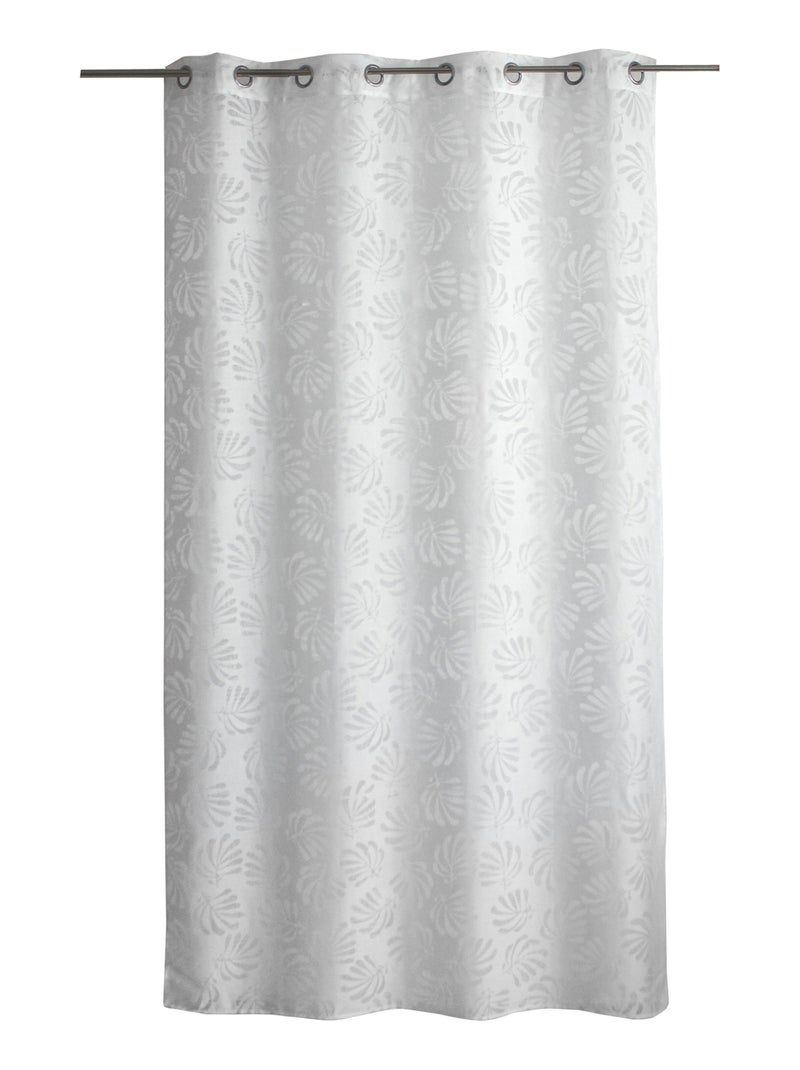 Voilage feuillage abstrait Blanc - Kiabi