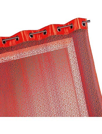 Voilage filet avec parement taffetas