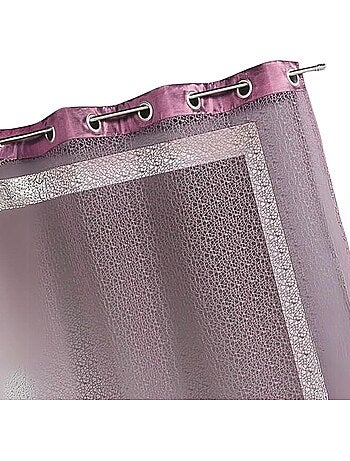 Voilage filet avec parement taffetas