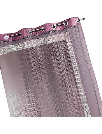 Voilage filet avec parement taffetas