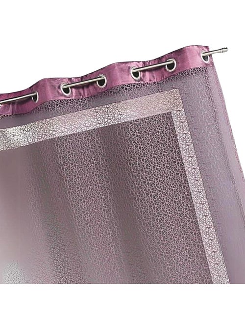 Voilage filet avec parement taffetas - Kiabi