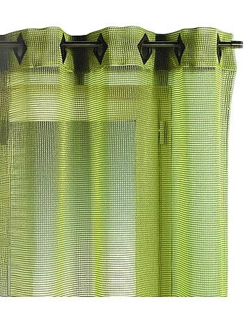 Voilage Filet uni à œillets carrés