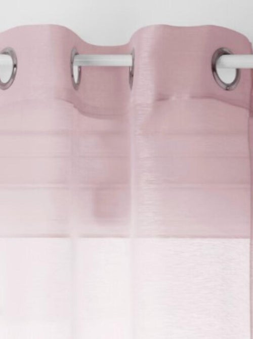 Voilage fin uni à oeillets - Kiabi