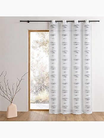 Voilage fluide à motifs abstraits