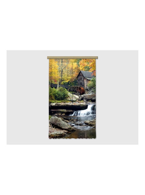 Voilage foret et rivière - 1 pièce - L 140 cm x H 245 cm - Kiabi Voilage foret et rivière - 1 pièce - L 140 cm x H 245 cm - Kiabi