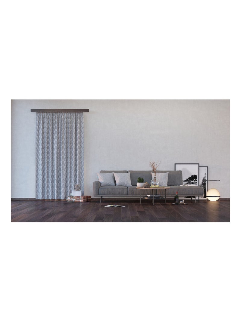 Voilage forme géométrique - 1 pièce - L 140 cm x H 245 cm Multicolore - Kiabi